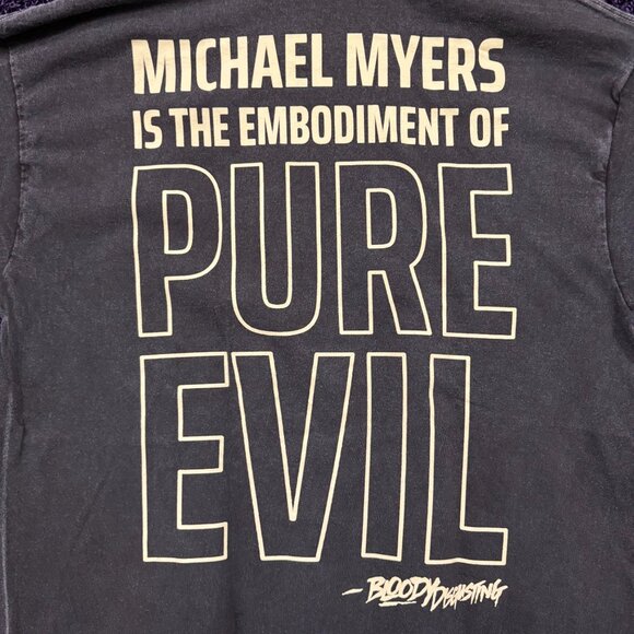 Bloody Disgusting x Halloween Michael Myers the Embodiment of Pure Evil Tee Size - Picture 4 of 4